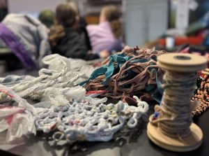 bundles and piles or twine, rope, crafting twine, and other slim materials